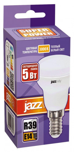 Лампа светодиодная Jazzway E14 5W 3000K матовая 1033581