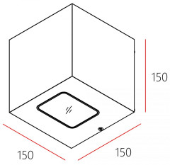 Уличный настенный светодиодный светильник Deko-Light Jabbah Up and Down 731127