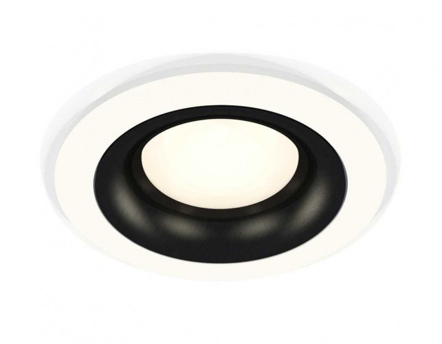 Комплект встраиваемого светильника Ambrella light Techno Spot XC7621002 SWH/PBK белый песок/черный полированный (C7621, N7011)