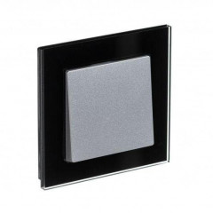 Рамка 1-постовая Systeme Electric AtlasDesign Nature черная ATN321001