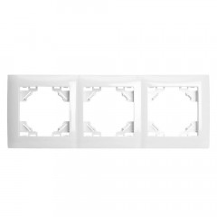 Рамка 3-постовая Stekker Эрна Элегант белый PFR00-9013-01 49631