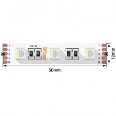 Светодиодная лента SWG 19,2W/m 60LED/m 5050SMD разноцветный/ нейтральный белый 5M 002770