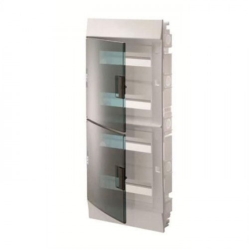 Бокс в нишу Mistral41 48М зеленая прозрачная дверь (c клемм) 1SLM004101A1208