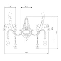 Бра Bogates 285/2 Strotskis