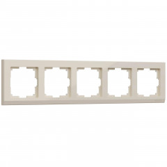 Рамка на 5 постов Werkel Stark слоновая кость W0051803 4690389161933