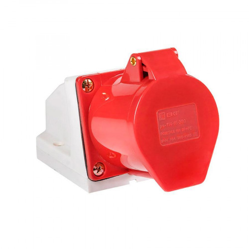 Розетка стационарная наружная 114 3Р+РЕ 16А 380В IP44 EKF PROxima ps-114-16-380