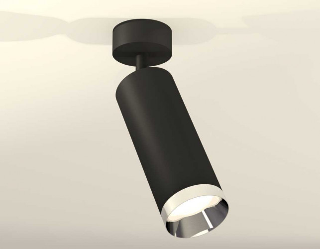 Комплект накладного светильника Ambrella light Techno Spot XM6343003 SBK/PSL черный песок/серебро полированное (A2210, C6343, N6132)