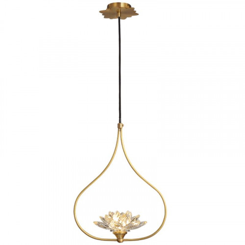 Подвесной светильник Loft-Concept Хрустальный Цветок Лотоса Clear Glass Lotus Lamp 40.3176-0 30342