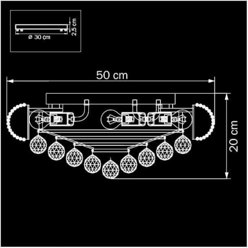 Потолочный светильник Osgona Monile 704092