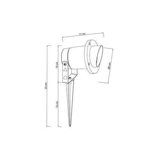 Ландшафтный светильник Arte Lamp Elsie A1522IN-1BK