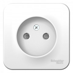 Розетка 2К Systeme Electric Blanca 16A 250V со шторками белая BLNRA001111