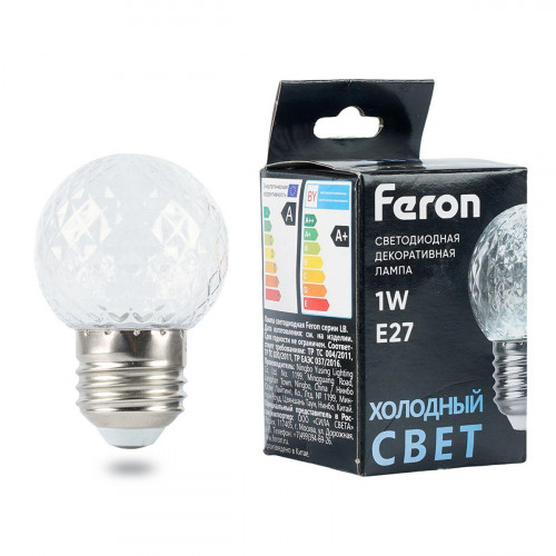 Лампа светодиодная Feron LB-385 E27 1W 6400K 52176