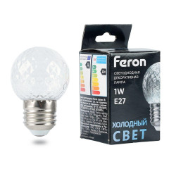 Лампа светодиодная Feron LB-385 E27 1W 6400K 52176