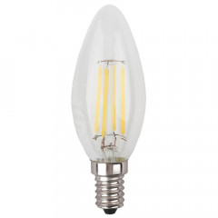 Лампа светодиодная филаментная ЭРА E14 7W 4000K прозрачная F-LED B35-7W-840-E14 Б0027943