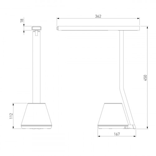 Настольная лампа Eurosvet Office 80421/1 белый