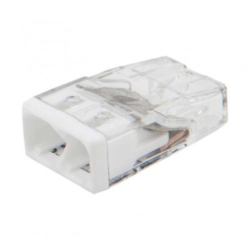 Экспресс-клемма REXANT СМК 2273-202, 2-проводная 0.5-2.5 мм², прозрачная, блистер (20 шт./уп.) 07-3211-20