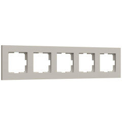 Рамка на 5 постов Werkel Slab дымчатый софт W0052917 a071630