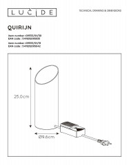 Настольная лампа Lucide Quirijn 09533/01/31