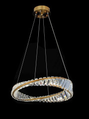 Люстра подвесная Alfa Light F4024-68 φ500 GD LED 64+64W