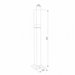 Уличный светодиодный светильник Elektrostandard 1537 Techno Led чёрный a052860