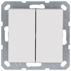 Выключатель двухклавишный Jasmart G3022W