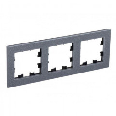 Рамка 3-постовая Systeme Electric AtlasDesign Nature айс грей ATN343203