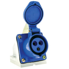 Розетка стационарная наружная 133 2Р+РЕ 63А 220В IP67 EKF PROxima ps-133-63-220