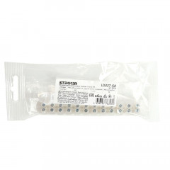 Колодка клеммная винтовая Stekker, линейка 12 штук, полиэтилен, LD227-6A DIY 39899