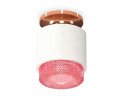 Комплект накладного светильника Ambrella light Techno Spot XS7510142 SWH/PI белый песок/розовый (N7930, C7510, N7193)