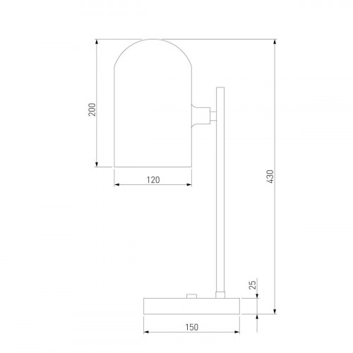 Настольная лампа Eurosvet Bambola 01164/1 латунь