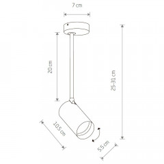 Спот Nowodvorski Mono Long S 7673