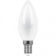 Лампа светодиодная Feron E14 11W 2700K Свеча Матовая LB-713 38005