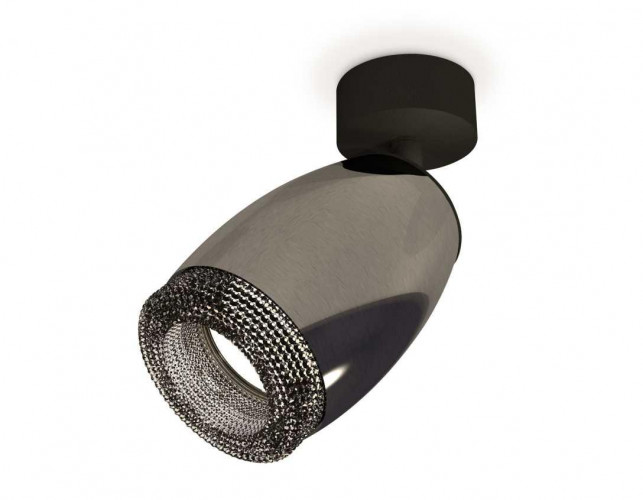 Комплект накладного светильника Ambrella light Techno Spot XM1123002 DCH/SBK/BK черный хром/черный песок/тонированный (A2210, C1123, N7192)