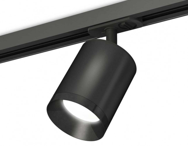 Комплект трекового светильника Ambrella light Track System XT7422001 SBK/PBK черный песок/черный полированный (A2537, C7422, N7031)