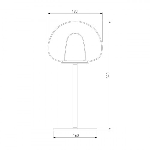 Настольная лампа Eurosvet Twice 90326/1 черный