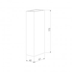 Уличный настенный светодиодный светильник Elektrostandard Blaze 35136/W белый a057049