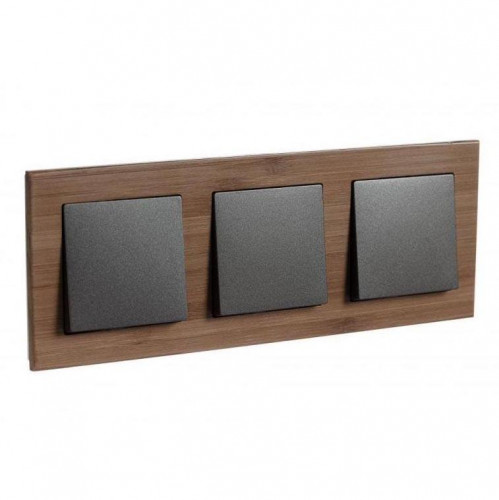 Рамка 3-постовая Systeme Electric AtlasDesign Nature бамбук ATN353203