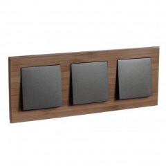 Рамка 3-постовая Systeme Electric AtlasDesign Nature бамбук ATN353203