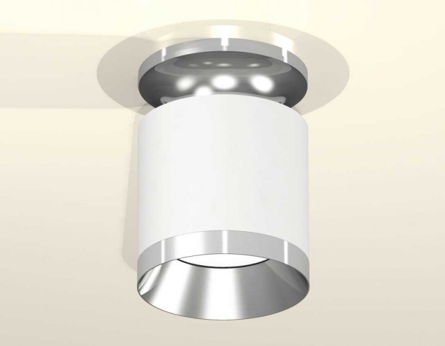 Комплект накладного светильника Ambrella light Techno Spot XS7401101 SWH/PSL белый песок/серебро полированное (N7927, C7401, N7032)