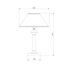 Настольная лампа Eurosvet 60019/1 венге