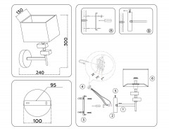 Бра Ambrella Light High Light Classic LH71325