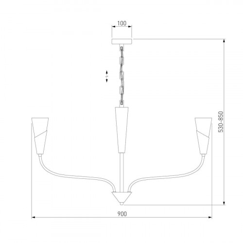Подвесная люстра Eurosvet Rhyton 60167/8 никель