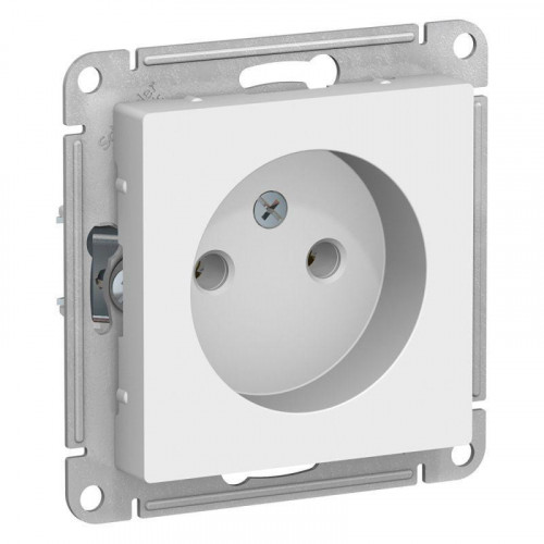 Розетка 2К Systeme Electric AtlasDesign 16A 250V белая ATN000141
