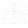 Потолочная люстра TK Lighting 1904 Retro