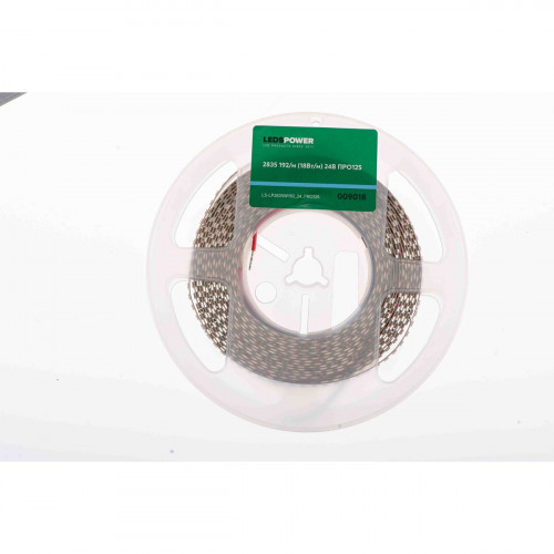 Светодиодная лента LEDS POWER 2835 192/м (18Вт/м) 24В холодная, серия ПРО125 009018