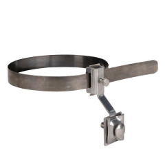Держатель для труб универсальный D=(0-160) мм CZ, полоса нерж. сталь EKF PROxima lp-d3001-cz