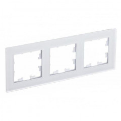 Рамка 3-постовая Systeme Electric AtlasDesign Nature белая ATN330103