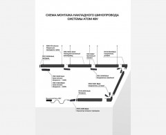 Коннектор прямой Italline Atom IT012-5040 black