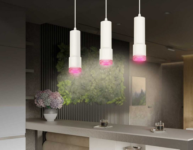 Комплект подвесного светильника Ambrella light Techno Spot XP7401003 SWH/PI белый песок/розовый (A2301, C6342, A2030, C7401, N7193)