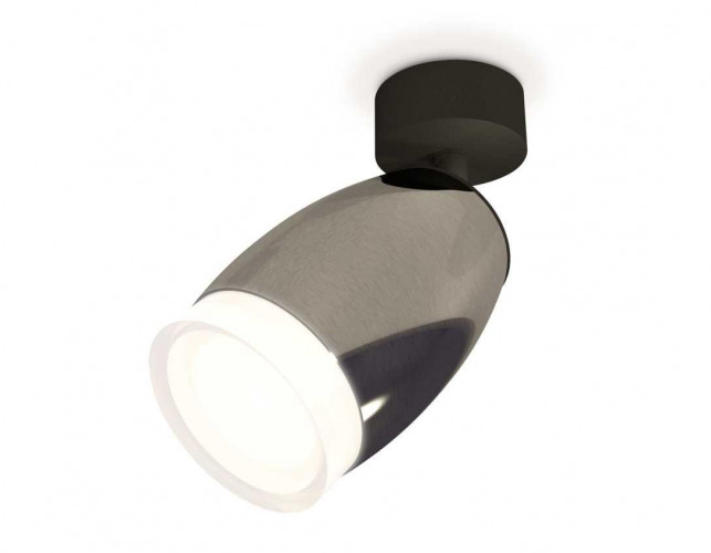 Комплект накладного светильника Ambrella light Techno Spot XM1123005 DCH/SBK/FR черный хром/черный песок/белый матовый (A2210, C1123, N7160)